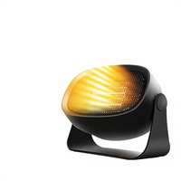 Mini radiateur électrique de bureau en céramique PTC à chauffage rapide avec protection contre la surchauffe, design petit soleil, pour les températures inférieures à 10°C