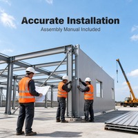 Entrepôt en structure métallique préfabriquée moderne Q355B avec ossature à portée libre pour applications logistiques, ateliers industriels et applications légères