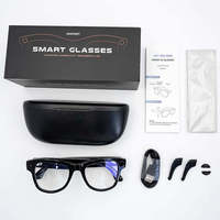 Lunettes Intelligentes SANVNET GS5 Max avec Étui de Recharge, Longue Autonomie, Traduction IA, Caméra 8MP, Appareil Connecté Sportif pour Hommes