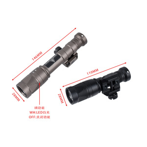 Lampe torche tactique M300V M600V version IR, haute intensité, stroboscope, LED métallique rechargeable, randonnée en plein air, camping, lumière d'urgence - Product Image 4