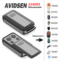 Compatible con los mandos a distancia para garaje/puerta AVIDSEN 114253, 104251, 104250, 104257, 104350, 104700 y 614701 (433,92