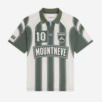 Camiseta de Fútbol para Hombre, Cuello en V, Elástica en Cuatro Direcciones, Ecológica, de Poliéster, Transpirable, que Absorbe la Humedad, Estampada, Deportiva