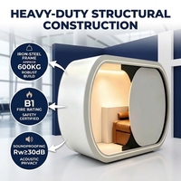 Capsule de Sommeil Intelligente Moderne Premium, Insonorisée 30 dB, Fauteuil Inclinable Électrique Écologique pour Divertissement en Aéroport, Hôtel, Bureau