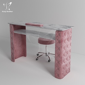 Muebles de salón de belleza para mujer, MESA DE MANICURA de lujo, silla para uñas - Product Image 5