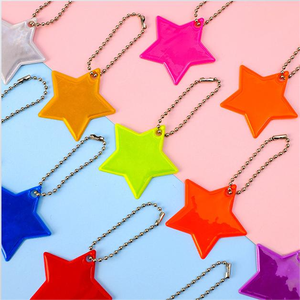 Llavero con insignia reflectante OEM, diseño personalizable, múltiples formas para eventos de marca corporativa - Product Image 4