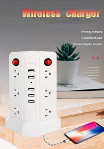 Presa USB intelligente di vendita calda ricarica Wireless spina di fila ad alta potenza anti-sovraccarico home office - Product Image 6