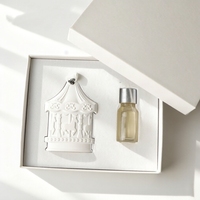 Diffuseur d'arômes en céramique et porcelaine blanc à suspendre pour voiture et armoire, désodorisant, cadeau de luxe, vente en gros