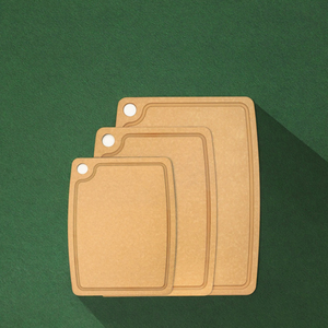 Culiex เขียงไม้ไฟเบอร์ทรงสี่เหลี่ยมทำจากไม้ธรรมชาติกันลื่นเป็นมิตรกับสิ่งแวดล้อมเหมาะสำหรับใช้ในครัว-หั่นผลไม้และเนื้อสัตว์ - Product Image 3