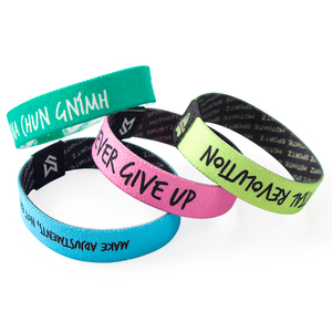 High Quality Custom Festival Wristbands Fashion Elastic Fabric Bracelet Environmental Friendly Folk <strong>Art</strong> <strong>Style</strong> <strong>Promotional</strong> - Product Image 3