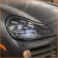 Para Porsche Cayenne 957 2007-2010, Actualización de Faros Delanteros Estilo 9YA, Conjunto de Faros LED Matrix, Color Negro Ahumado, Accesorios para Automóviles