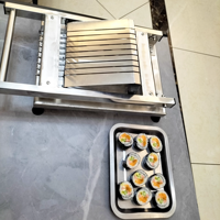 Coupe-sushi manuel en acier inoxydable, trancheuse à sushi commerciale pour rouleaux de maki, outil de découpe de sushi pour bar à sushi, restaurant
