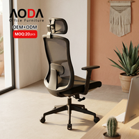 Fabricant de chaises certifiées AODA EN1335, chaises de bureau inclinables à mailles sensibles au poids, appui-tête, siège surdimensionné, chaise pivotante ergonomique