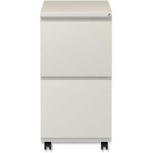 Alera PBFFPY Armoire de classement sur pied à 2 tiroirs en métal avec tiroir coulissant pleine longueur 14 7/8w X 19 1/8d Putty - Product Image 3