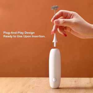 Biểu Tượng Tùy Chỉnh Mini Cà Phê Frother Thép Không Gỉ Bọt Nhà Sản Xuất Matcha Whisk Pin Hoạt Động Xách Tay Điện Sữa Frother Cầm Tay - Product Image 5