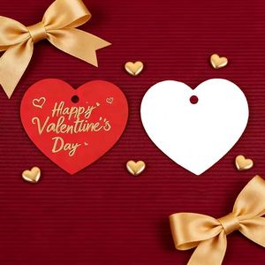 Cartes personnalisées avec étiquettes, designs en forme de cœur, en papier, impression sérigraphique, pour Noël, anniversaires, cartes-cadeaux - Product Image 2
