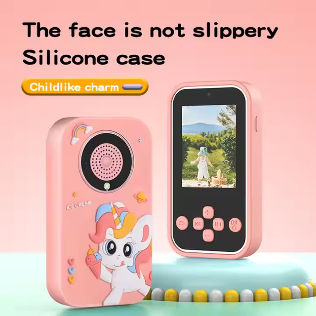 Kids Smart Phone Touchscreen HD Dual Camera Cell Phone with Games Learning Toy for Girls Boys Flip Design