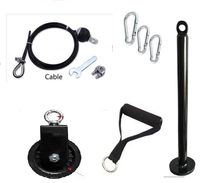 Système de poulie de musculation réglable DIY pour barre de traction haute, équipement de fitness à domicile avec câble, poulie de levage en nylon et acier, machine à broches de chargement