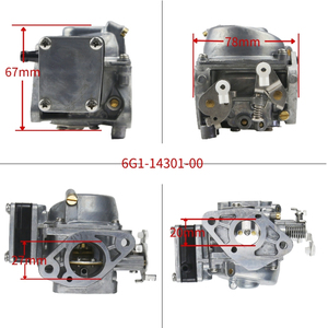 Carburateur de moteur 2 temps 6HP 8HP Yamaha P21XM NEUF, compatible 6G1-14301-00 6N0-14301-20, vente en gros sur mesure - Product Image 4
