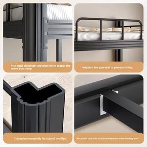 Modern Quality Double Decker Bunk Bed Durable <strong>Metal</strong> for Adults for Bedroom Apartment Villa-Factory Direct for School Dormitory - Product Image 6