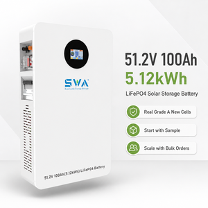 51,2V 100Ah 5kWh 48V 5kW BMS Pack Lifepo4 Wandmontage Solar Batterij Thuis Energie Opslagsysteem Lithium ESS 200Ah Back-up Batterij - Product Image 1