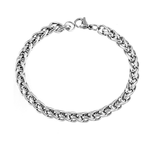 Affordable Stainless Steel Wheat Chain Bracelet <b>for</b> <b>Men</b> | Multiple Widths (3mm-7mm) | Durable & Stylish Design - Product Image 1