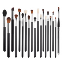 Ensemble de pinceaux de maquillage professionnel de luxe de haute qualité, 19 pièces, avec logo privé, techniques professionnelles, pinceau pour le visage, pinceau pour le mascara