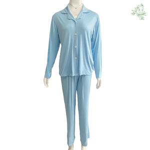 Conjunto de <span class=keywords><strong>pijama</strong></span> de lujo personalizado de 2 piezas para mujer, Conjunto de <span class=keywords><strong>pijama</strong></span> <span class=keywords><strong>XXXL</strong></span> Plus para mujer, Conjunto de <span class=keywords><strong>pijama</strong></span> de bambú para mujer - Product Image 2