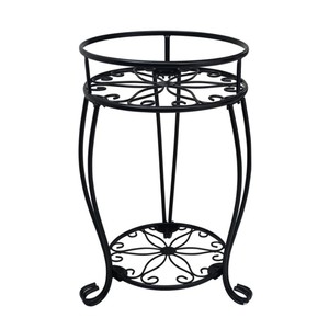 Fioriera Moderna <span class=keywords><strong>in</strong></span> <span class=keywords><strong>Ferro</strong></span> <span class=keywords><strong>Battuto</strong></span> per Interni, Scaffale Portafiori da Terra Semplice, Portavasi Smontabile a Più Livelli - Product Image 1