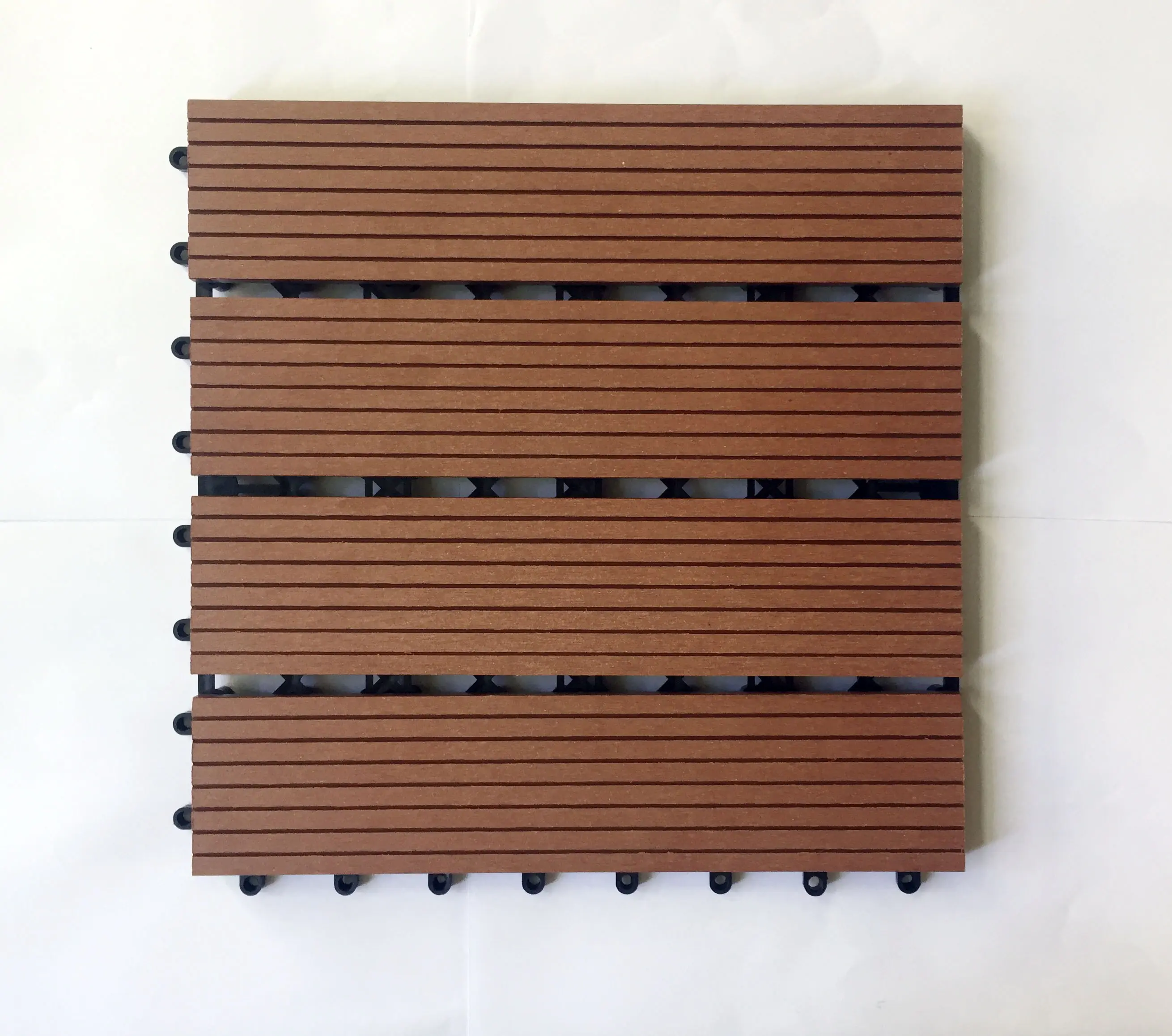 床タイルwpcインターロッキングデッキ屋外木材プラスチック複合加工寄木細工