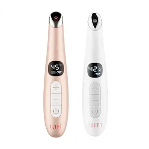 Masajeador de ojos portátil itembeauty, dispositivo de masaje ocular de piel con calor 40c, terapia de luz roja, vibrador para eliminar arrugas, novedad de 2023