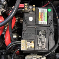 Connecteurs de borne de batterie 0/2/4/6/8 AWG Bornes de batterie Terminal de batterie de voiture robuste Positif et négatif (argent)