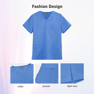 42217 Ensembles de blouses médicales, Pyjama chirurgical respirant, Pyjama chirurgical en gros, Pyjama chirurgical en rayonne pour homme - Product Image 3