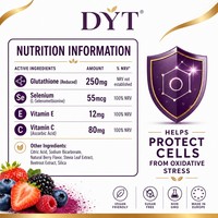 Glutathion 250mg Sélénium Vitamine E Vitamine C Protection Antioxydante Effervescente Végétalien Baies OEM ODM Marque Privée