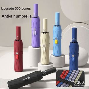 Sombrilla de Sol Negra de Goma de 300 Varillas, Totalmente Automática, de 23 Pulgadas y 3 Pliegues, para Hombre, Regalo, Fabricante - Product Image 1