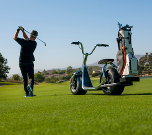 Voiturette <span class=keywords><strong>de</strong></span> golf électrique pliable, légère, étanche, avec pneus larges, GPS intelligent, super puissante, pour le marché australien - Product Image 3