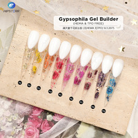 Gel Constructeur à Faible Chaleur Gypsophila Sans HEMA & TPO, Gel d'Extension d'Ongles à Fleurs Séchées Non Toxique en Pot, Logo Personnalisé