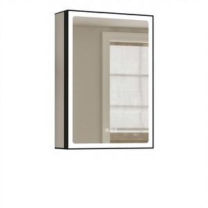 Botiquín de Medicina de aluminio con luz LED con superficie antivaho de espejo, luces regulables, estantes interiores ajustables, - Product Image 1