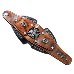 Genuine Leather Belt With Compass Design Punk Vintage <b>Style</b> For Men And Women Irregular Shape Durable Cow Hide Belt - Product Image 5