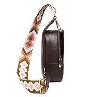 Sac à bandoulière en cuir pu Vintage pour femmes, sacoche de styliste personnalisé avec sangle de guitare et poitrine