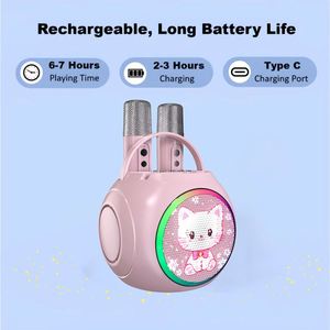 Chất lượng cao <span class=keywords><strong>kitty</strong></span> phong cách dễ thương xách tay BT loa không dây với Microphone Karaoke Loa Đảng cắm trại vui chơi giải trí - Product Image 4