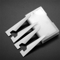 Lame de scie industrielle personnalisée, trapezoidale, en zircone, pour couteau utilitaire, pièces en céramique