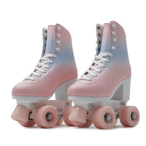 Patins à roulettes à <span class=keywords><strong>talon</strong></span> haut personnalisés <span class=keywords><strong>avec</strong></span> fonction lumineuse, semelle en PU, pour femmes et filles, idéaux pour le plaisir en extérieur - Product Image 1