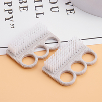 Outils pour ongles Brosse à poussière Nettoyage des ongles Cheveux durs Thérapie par la lumière Traitement des ongles Brosse à poussière abrasive