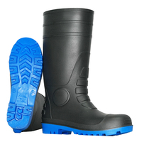 Bottes de pluie de sécurité unisexe en PVC blanc imperméables pour hommes, idéales pour l'usine, avec embout en acier - Vente en gros Litai