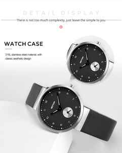 mano mujer negro correa de <span class=keywords><strong>reloj</strong></span> cepillo de plata de las mujeres relojes de cuarzo con manos luminosas - Product Image 4