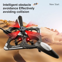 Avion RC en mousse EPP 4DRC V31 avec lumières LED, maintien d'altitude, figures 3D, acrobaties, haute vitesse, avion de chasse télécommandé, jouet pour enfants