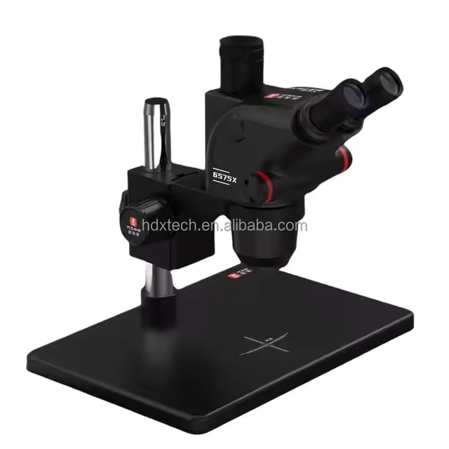 YCS 6575X HD 4K Camera Trinocular Microscope with Large Base for Mobile Phone PCB  Motherboard Welding Tools