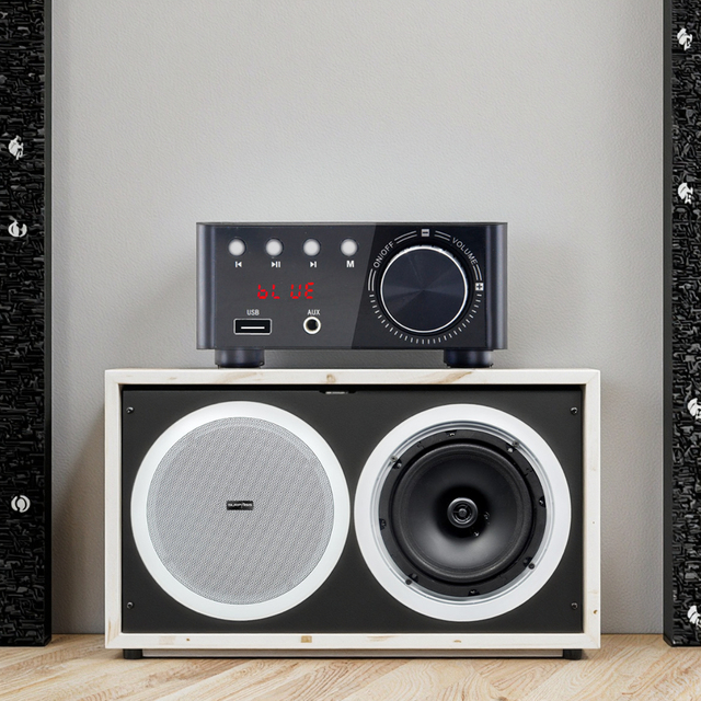BM100+CR840 High-Power 50W Mini for Bluetooth Amplifier with Hifi Fever Ceiling Speaker Combination Set Receivers & Amplifiers