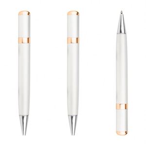 Elegante Bolígrafo de Metal de Lujo, Bolígrafo de Rodillo Único en Negro Mate y Blanco con Logotipo Personalizado, el Mejor Regalo para Jefes y Mentores - Product Image 4