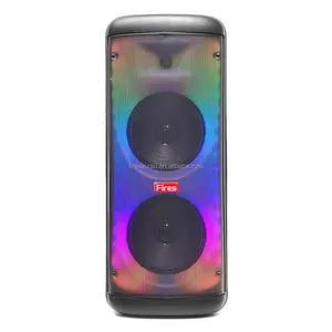 wireless speakers portable karaoke speaker subwoofer dj active boombox party music player with LED/led light play ads